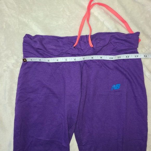 New Balance Crop Sweatpants Purple Womens Small Y2K style - Picture 6 of 9